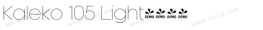 Kaleko 105 Light字体转换